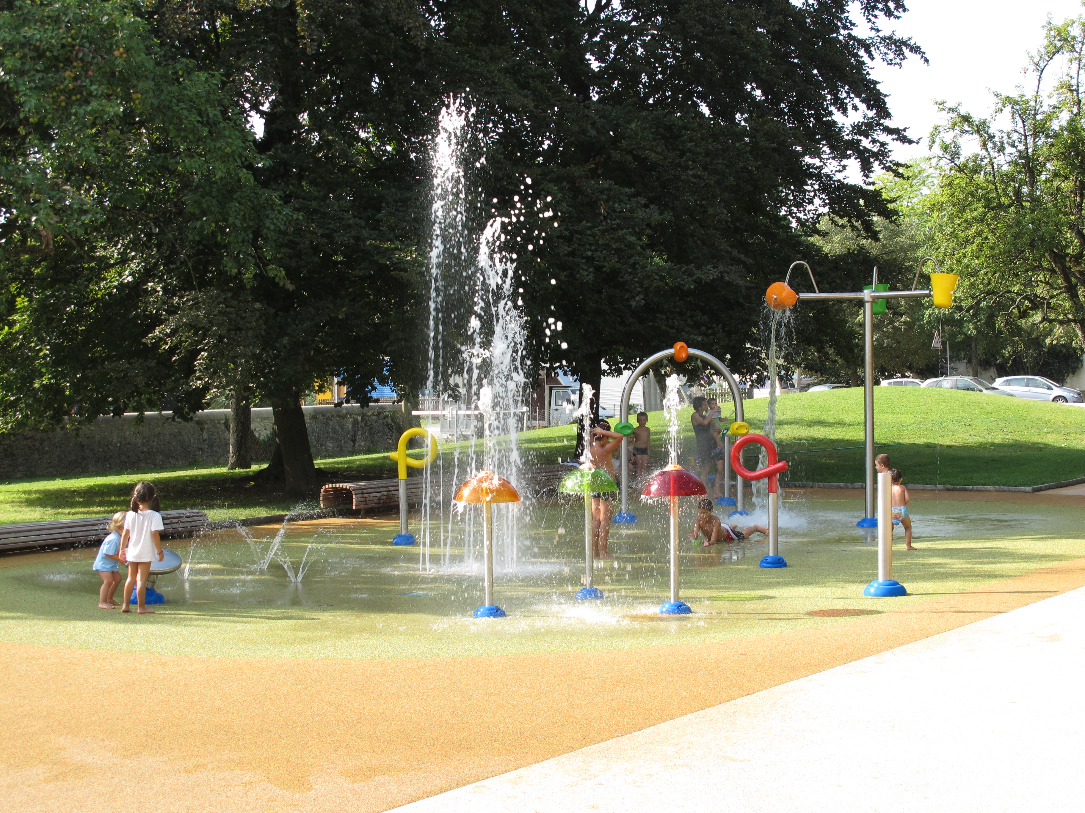 Place de jeux d'eau - jeux aqualudiques 